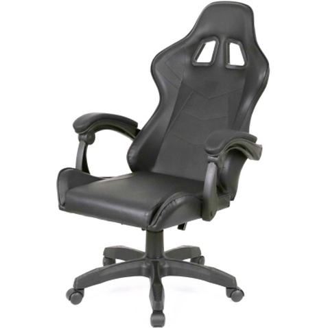 Крісло ігрове Аклас Бешкет ANF підліткове Чорний (PU-чорний) (00160337)