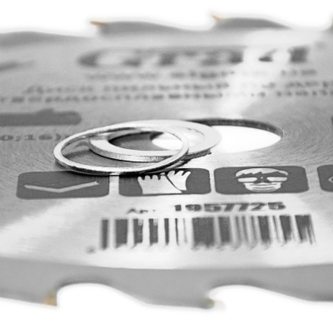 Диск пильний Grad по дереву з твердосплавними напайками Ø185×22.2(20;16)×24Т, 8000об/хв GRAD (1957725) (1957725)