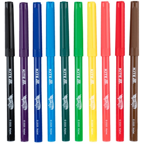 Фломастери Kite Hot Wheels 10 кольорів (HW25-455)