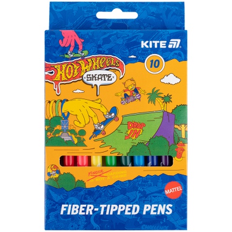 Фломастери Kite Hot Wheels 10 кольорів (HW25-455)