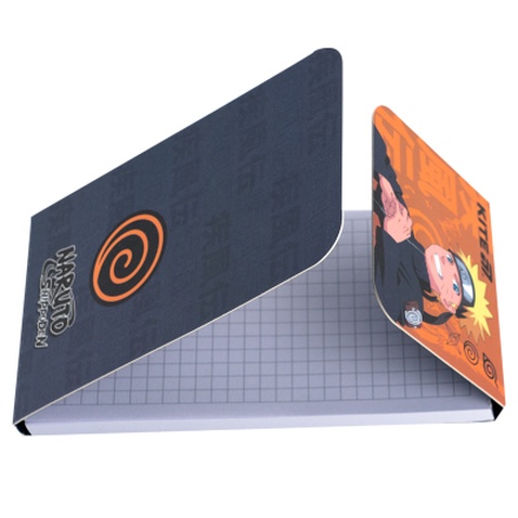 Блокнот Kite на магніті Naruto 60 аркушів, клітинка (NR24-092)