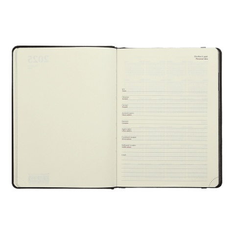 Тижневик Buromax датований 2025 NAVIGATOR, А5 сірий (BM.2124-09)