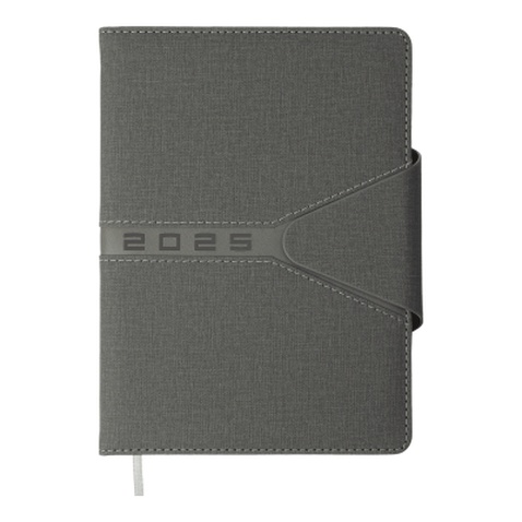 Тижневик Buromax датований 2025 NAVIGATOR, А5 сірий (BM.2124-09)