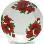 Тарілка Interos 8866/3110 7 мілка 18 см Маки 63302 (ИТ-8866/3110)