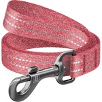 Повідець для собак WAUDOG Re-cotton світловідбивний S Ш 15 мм Д 500 см червоний (40133)