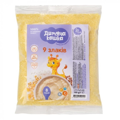 Дитяча каша Дитяча кашка 9 злаків 150 г (4820001520125)