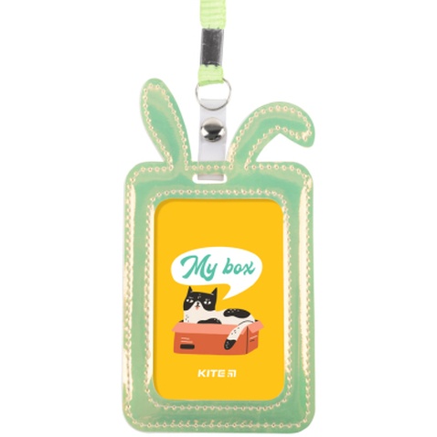Бейдж Kite Bunny, з голографічним ефектом, зелений (K22-449-03)