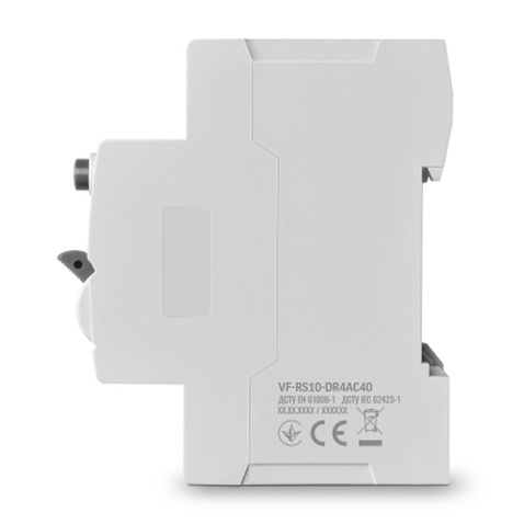 Диференційне реле (ПЗВ) Videx RESIST АС 4п 30мА 10кА 40А (VF-RS10-DR4AC40)