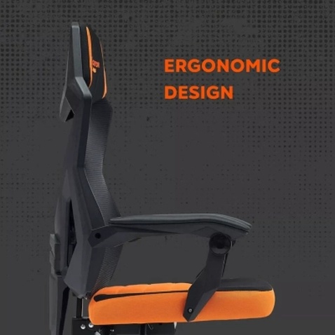 Крісло ігрове Canyon Wave MCH02 Mesh Black/Orange (CNE-MCH02)