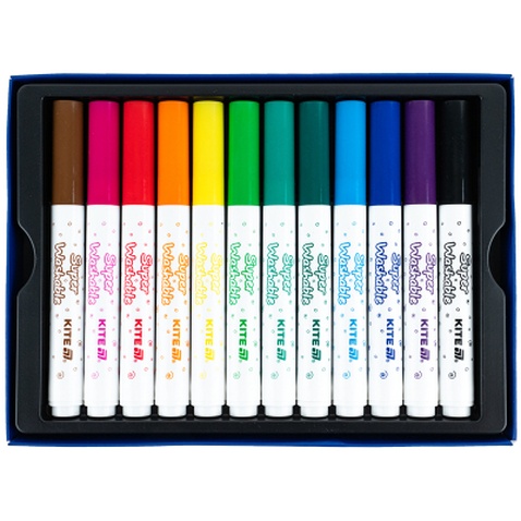 Фломастери Kite Creative Superwashable Jumbo 12 кольорів (K-1155)
