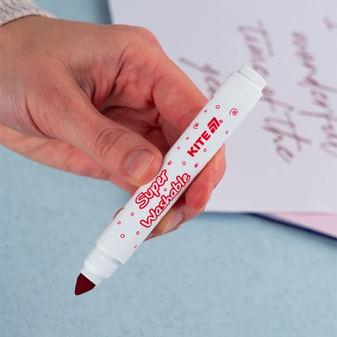 Фломастери Kite Creative Superwashable Jumbo 12 кольорів (K-1155)