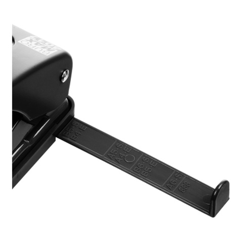 Діркопробивач Buromax пластиковий, до 20 аркушів, 120 х 82 х 53 мм, чорний (BM.4017-01)