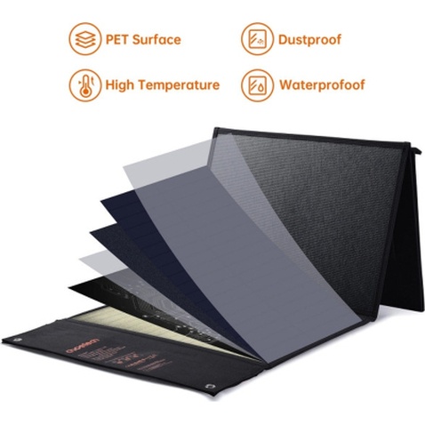 Портативна сонячна панель Choetech SC008-V2-BK 120W (SC008-V2-BK)
