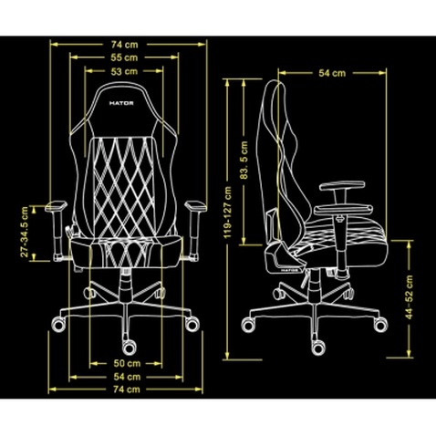 Крісло ігрове Hator Darkside 3L Fabric Grey (HTC3016L)