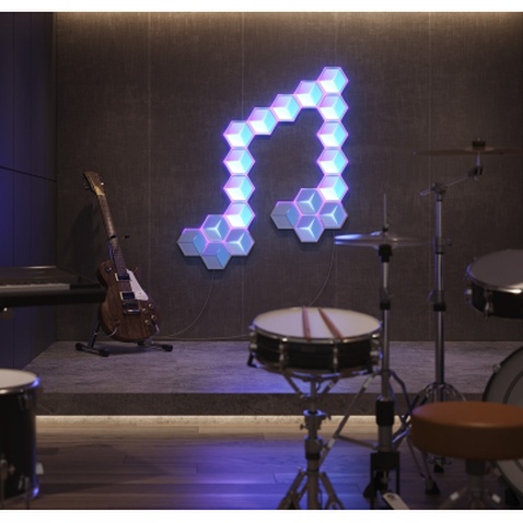 Світильник Govee H106A Glide Hexagon Light Panels Ultra Expansion Pack, 1pc, RGBIC, Wi-Fi/Bluetooth, Purple (H106A007-OF-EU)