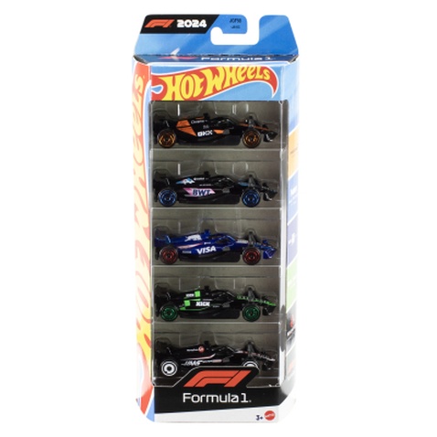 Машина Hot Wheels набір F1 2024 5 базових болідів (JGF58)