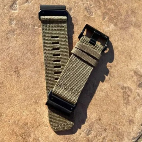 Ремінець до смарт-годинника Garmin Tactix 7, 26mm QuickFit, Coyote Tan Nylon (010-13010-11)