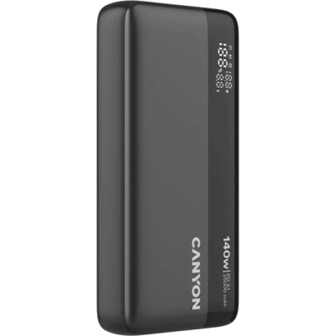 Батарея універсальна Canyon PB-240 25000mAh, PD3.1/140W, PPS, QC3.0, AFC & SCP, Digital Display (CNS-CPB240)