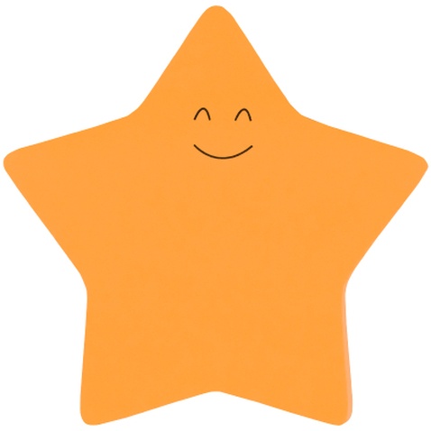 Папір для нотаток Axent з клейким шаром Star 70х70мм, 50 аркушів (2444-03-A)