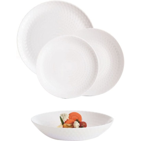 Столовий сервіз Luminarc Pampille Білий 18 предметів (Q6153)