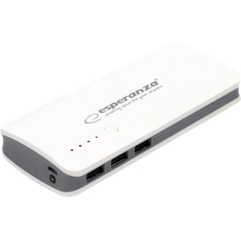 Батарея універсальна Esperanza 8000mAh input/Micro-USB, output/3*USB, White/Grey (EMP106WE)