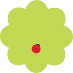 Папір для нотаток Axent з клейким шаром Flower 70х70мм, 50 аркушів (2444-05-A)