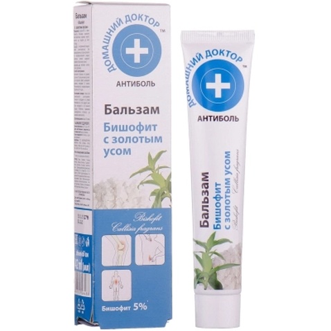 Бальзам для тіла Домашній Доктор Бішофіт з золотим вусом 42 мл (4823015926488)
