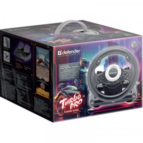 Кермо Defender Turbo Pro for PC/PS3/PS4/Xbox USB (64291)