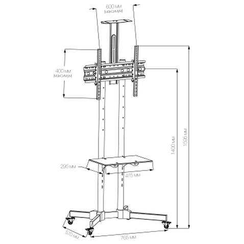 Стійка презентаційна Vinga TFS-W0564B1