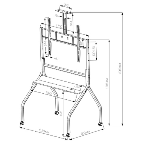 Стійка презентаційна Vinga TFS-W1216B1