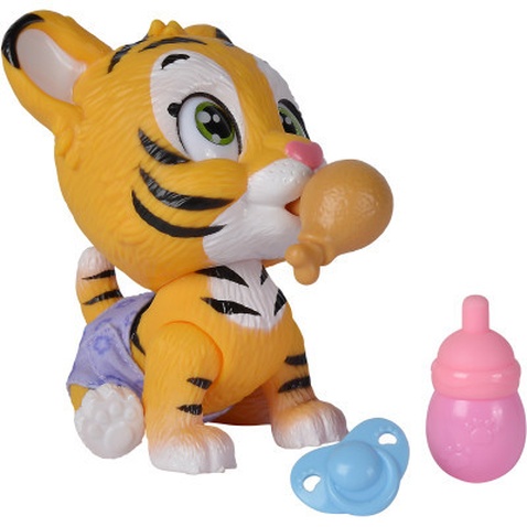 Ігровий набір Simba Pamper Petz Тигреня, що п'є і писає з кольоровою лапкою 3 аксесуарів-сюрпризу (5953575)