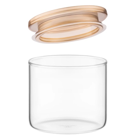 Банка Ardesto Fresh 500 мл, скло, пластик, прозорий (AR1305SFM)