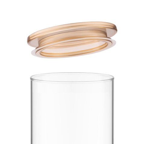 Банка Ardesto Fresh 700 мл, скло, пластик, прозорий (AR1307SFM)