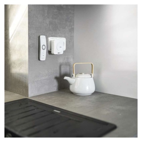 Дверний дзвінок EMOS бездротовий P5729 живлення від мережі 220В з кнопкою BATTERY-FREE (P5729)