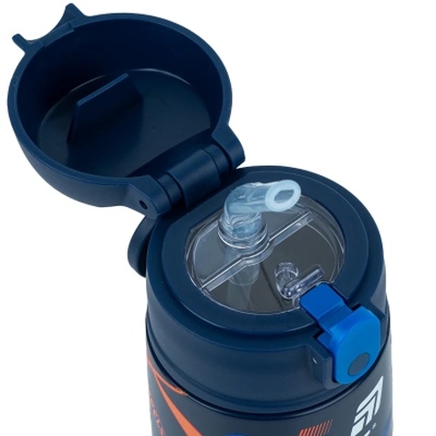 Поїльник-непроливайка Kite Hot Wheels термос з трубочкою 400 мл (HW25-1261)