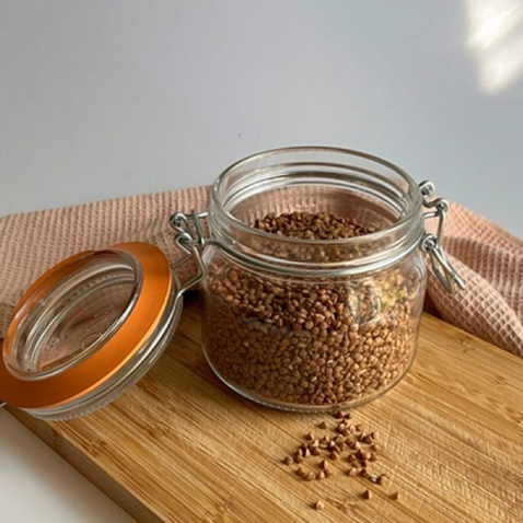 Банка Uniglass серія "Econ Round" з бугельною застібкою 200 мл (22502)